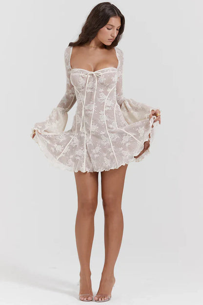 Tara - Mini Dress White